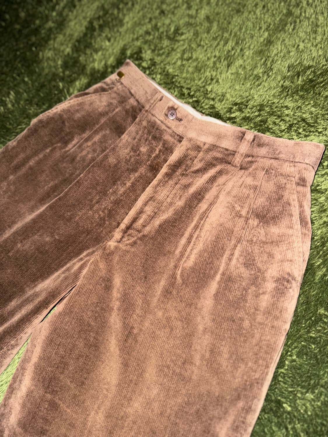 [3] 00s 라코스테 재팬 릴리즈 코듀로이 투턱 트라우저 브라운 상품이미지2