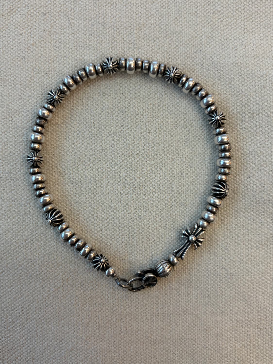 Silver 925 peace & cross bold bracelet 상품이미지2