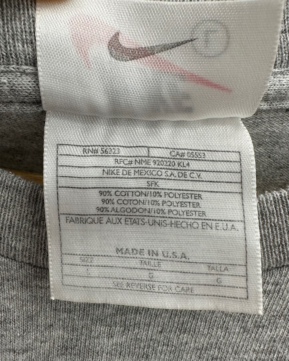 (L)90'S 나이키 USA 반팔-M689 상품이미지4
