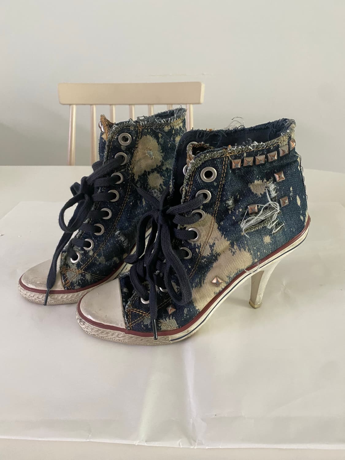 Ash 데님 스터드 힐 상품이미지1