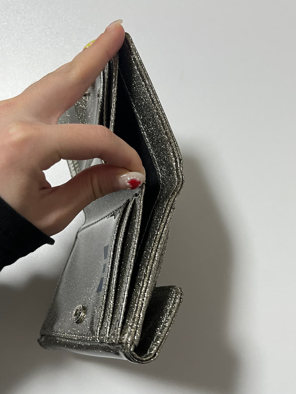 히스테릭 글래머 아카이브 반짝이 글리터 퍽베어 반지갑 똑딱이 포켓 지갑 상품이미지5