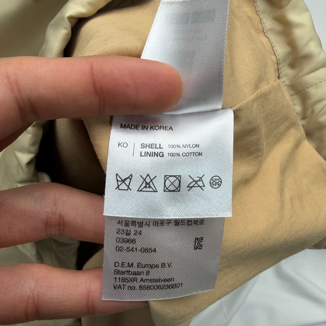 데우스 엑스 마키나 데빌 어드레스 베이지 코치자켓 XL 상품이미지9