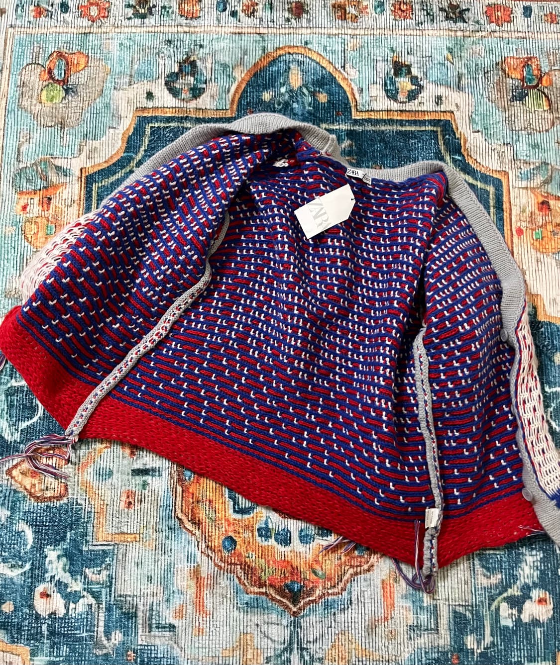 자라 오버핏 니트 가디건 새상품 상품이미지7