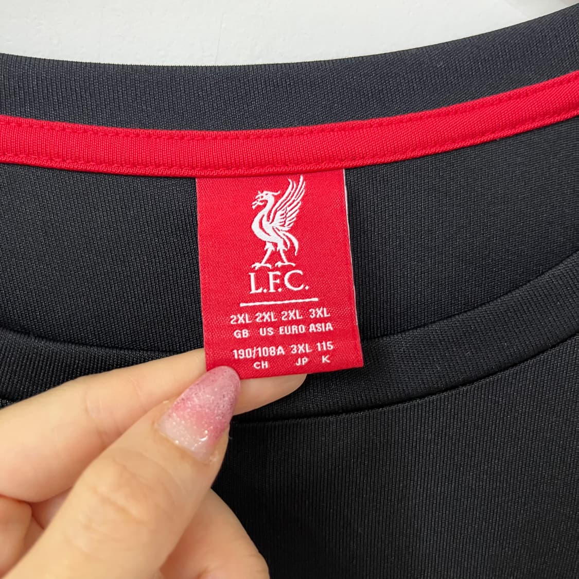리버풀 LFC 오피셜 기능성 블랙 티셔츠 상품이미지5