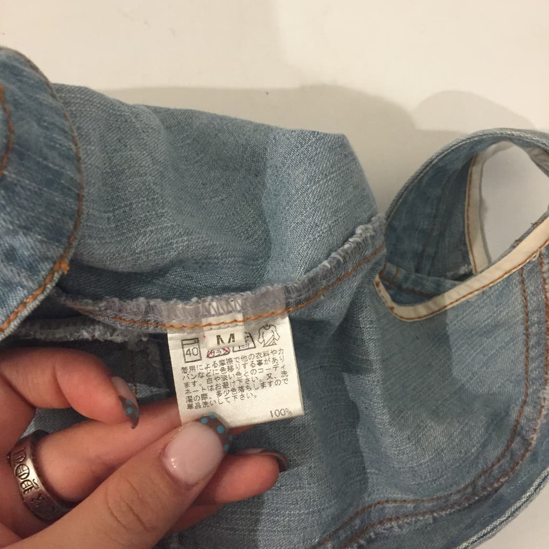 Gaminerie 갸루 모리걸 웨스턴 연청 데님 vest 상품이미지3