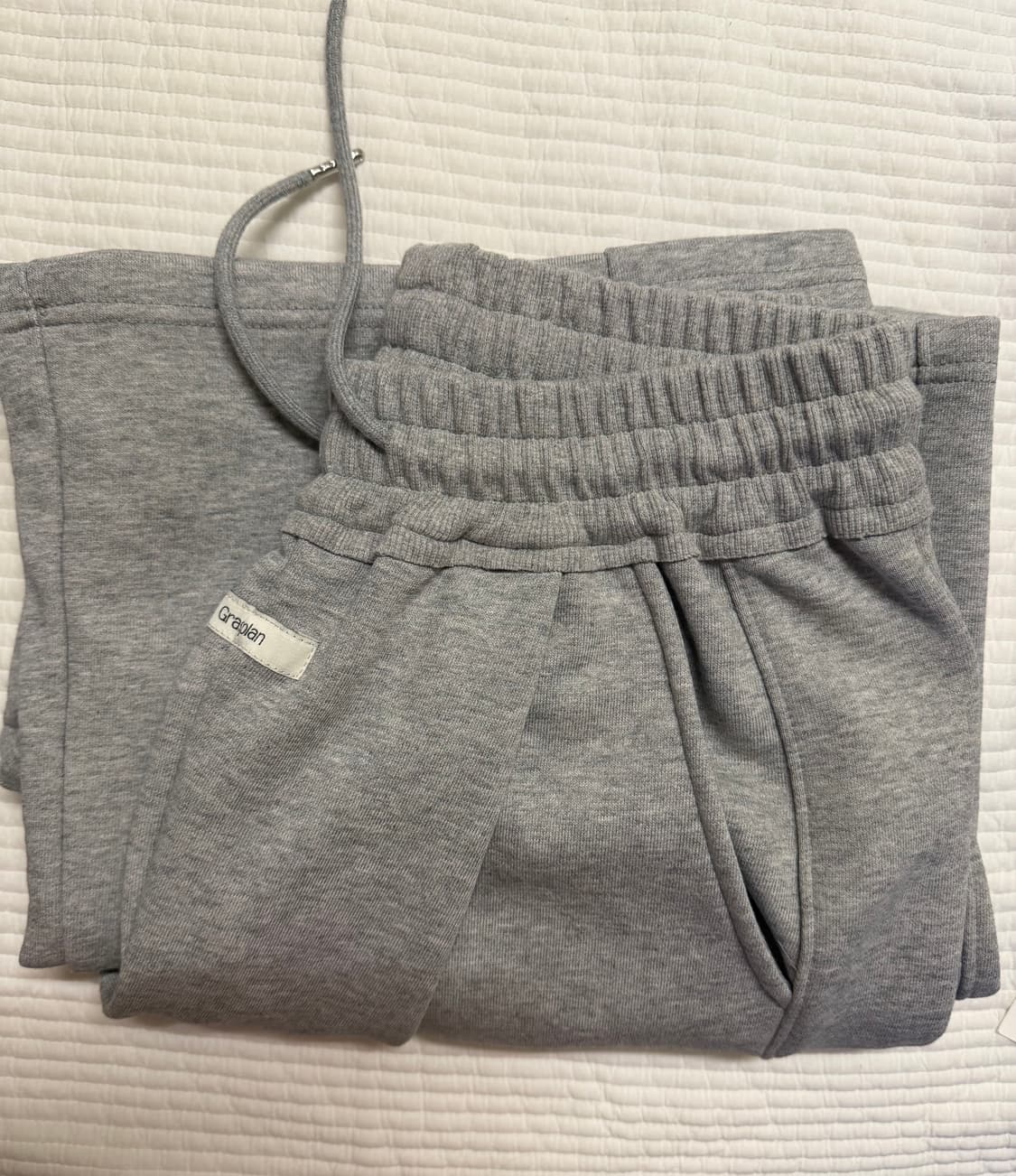 그라스플랜 원턱와이드팬츠 그레이 새상품 상품이미지3