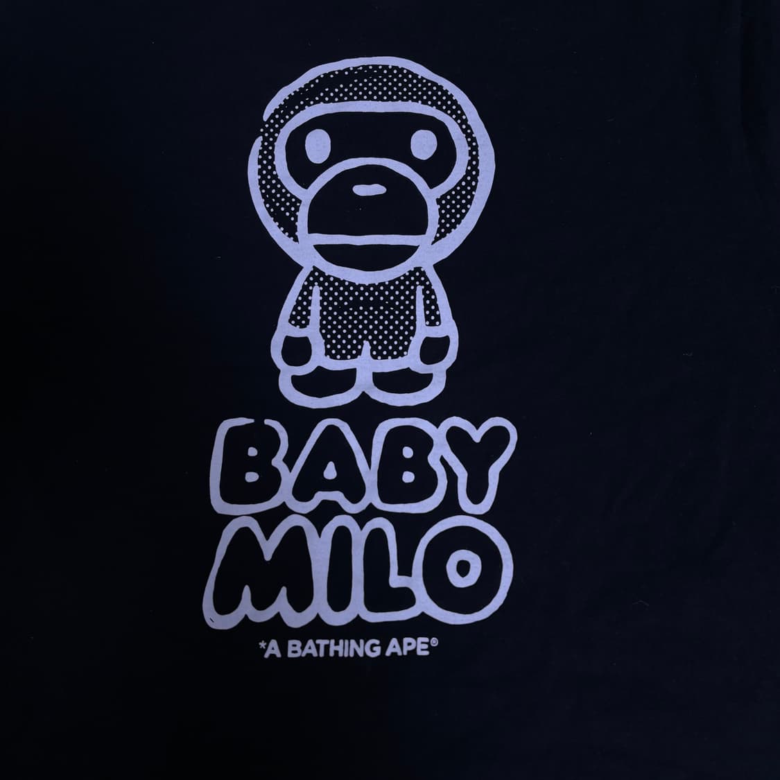 베이프 조슈아 비데스 베이비 마일로 반팔 티셔츠 블랙 상품이미지2