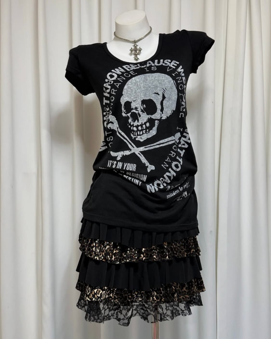 갸루펑크 Skull t shirt 상품이미지1