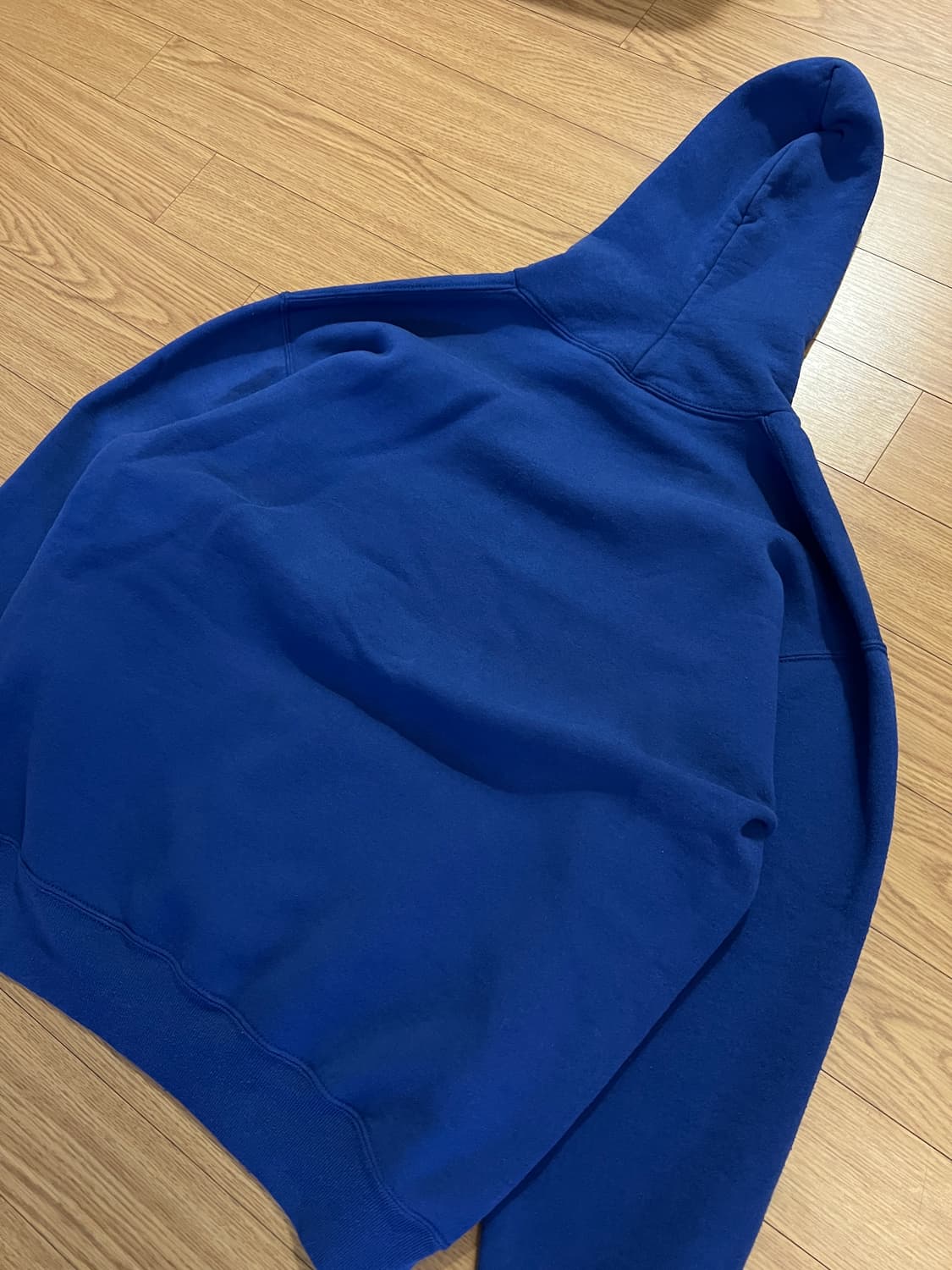 90s USA 러셀 빈티지 후드 블루 XXL 상품이미지5