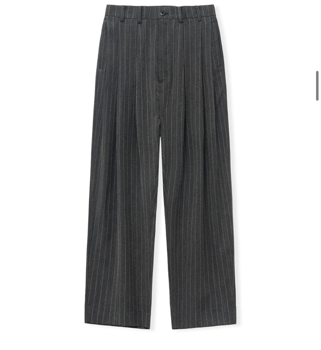 노운 스트라이프 팬츠 차콜 2사이즈 상품이미지2