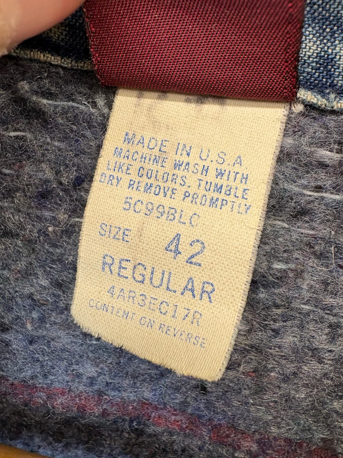 빅벤 랭글러 80s USA 데님 블랭킷 커버올 자켓 상품이미지7