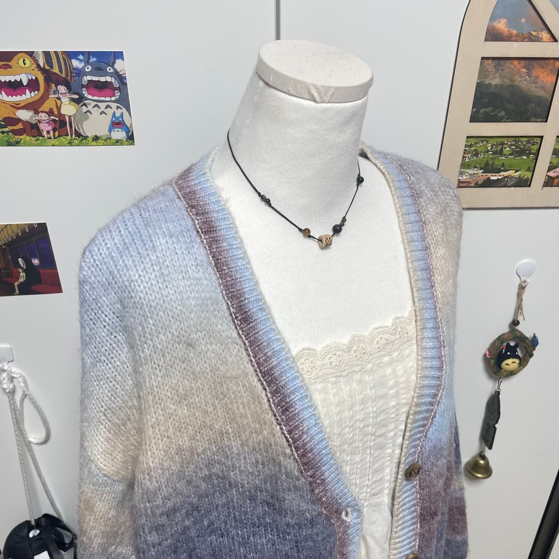 그라데이션 가디건 #모리걸 #모리가디건 #봄 #퍼플 상품이미지4