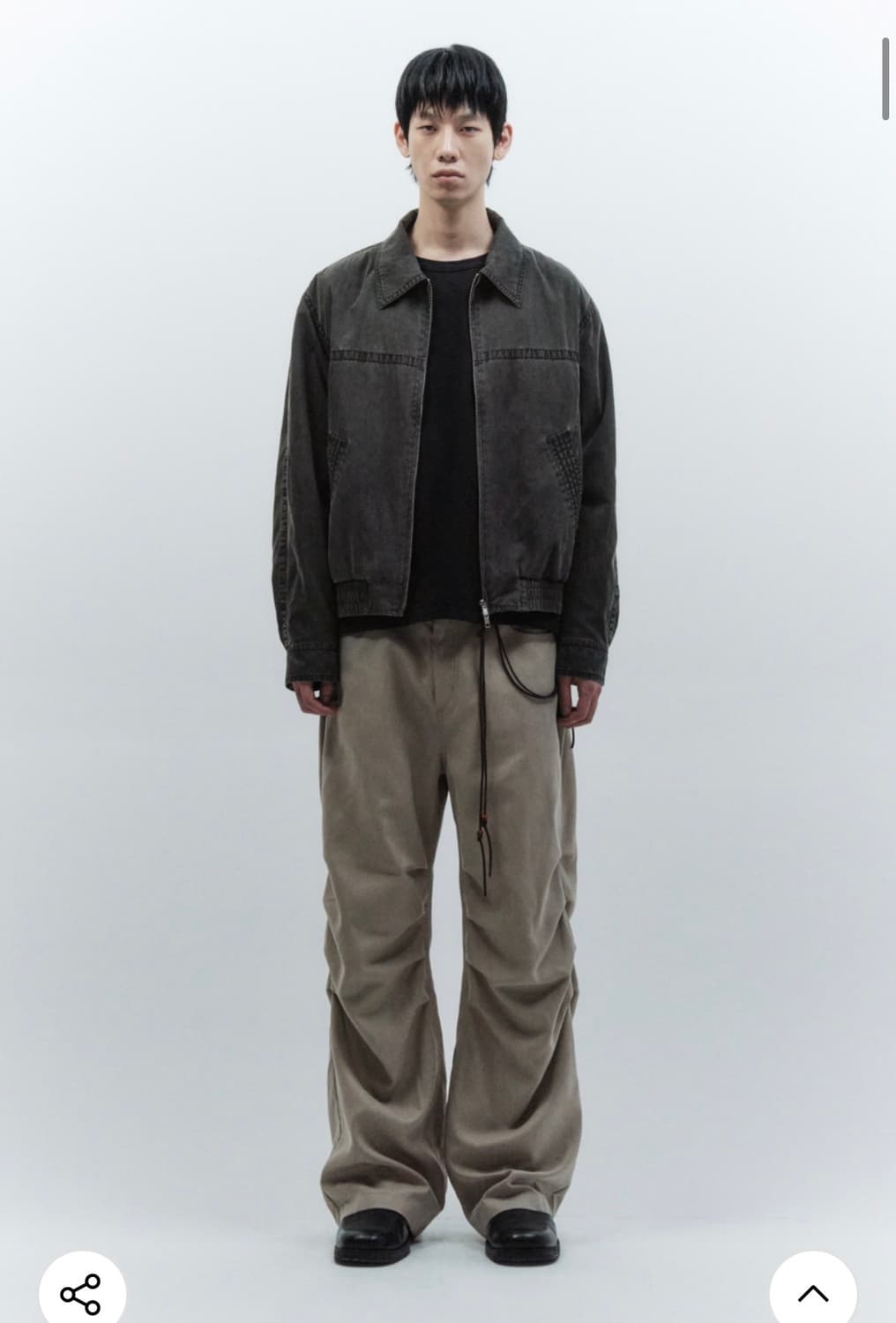 (M) 인사일런스 피그먼트 워시드 자켓 WASHED GREY 판매 상품이미지5