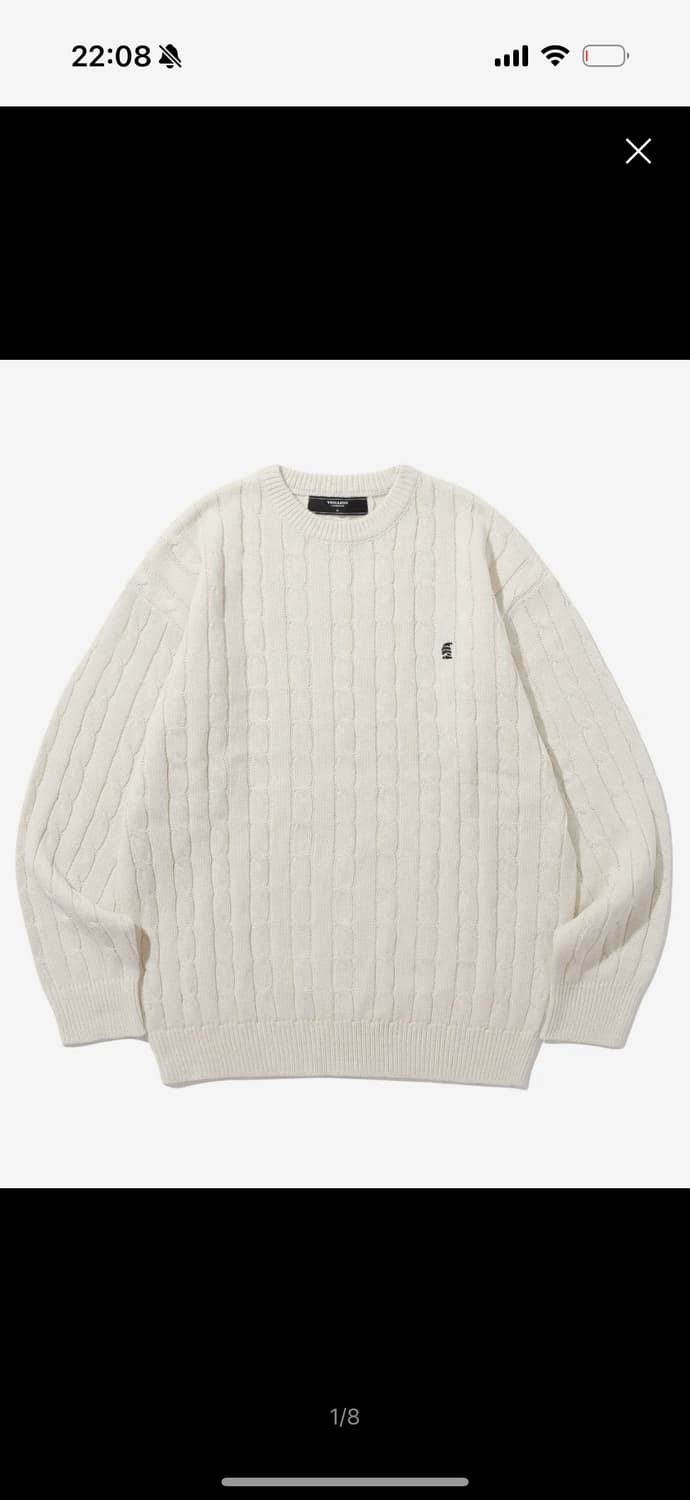 트릴리온 케이블 크루넥 니트 상품이미지1