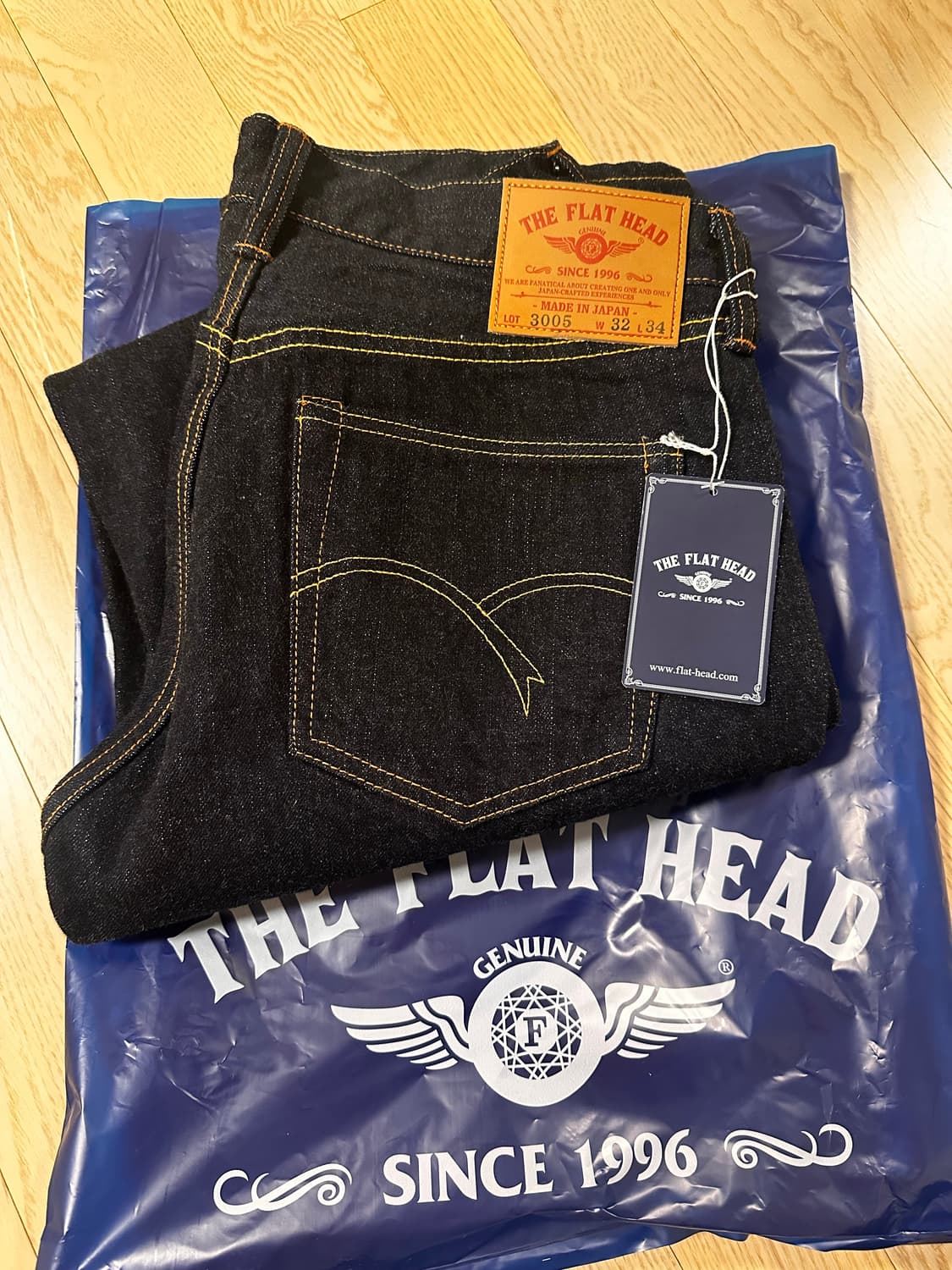 플랫헤드 32 새상품 (14.5oz 레귤러스트레이트 FN-3005 신형) 상품이미지5