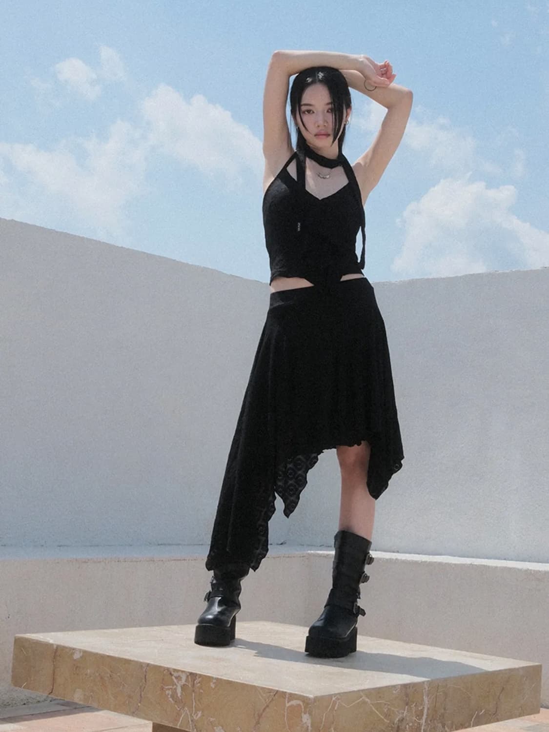애즈온 시아 언발란스 스커트 ASON SIA SKIRT 상품이미지1