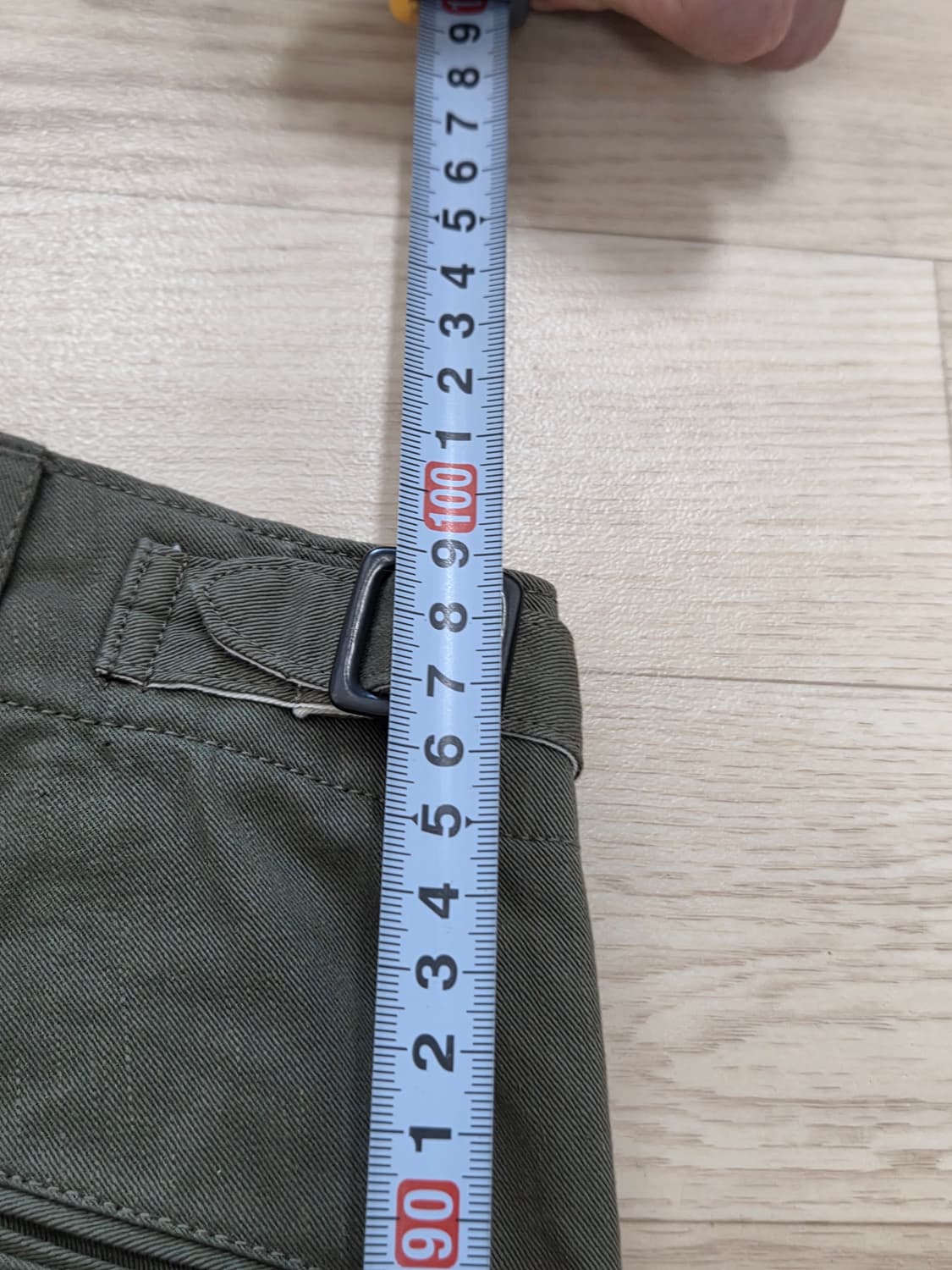 치노 팬츠 올리브색 상품이미지5