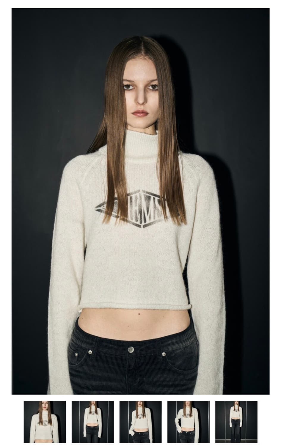 보헤미안서울 알파카 폴리 터틀넥 니트 상품이미지2