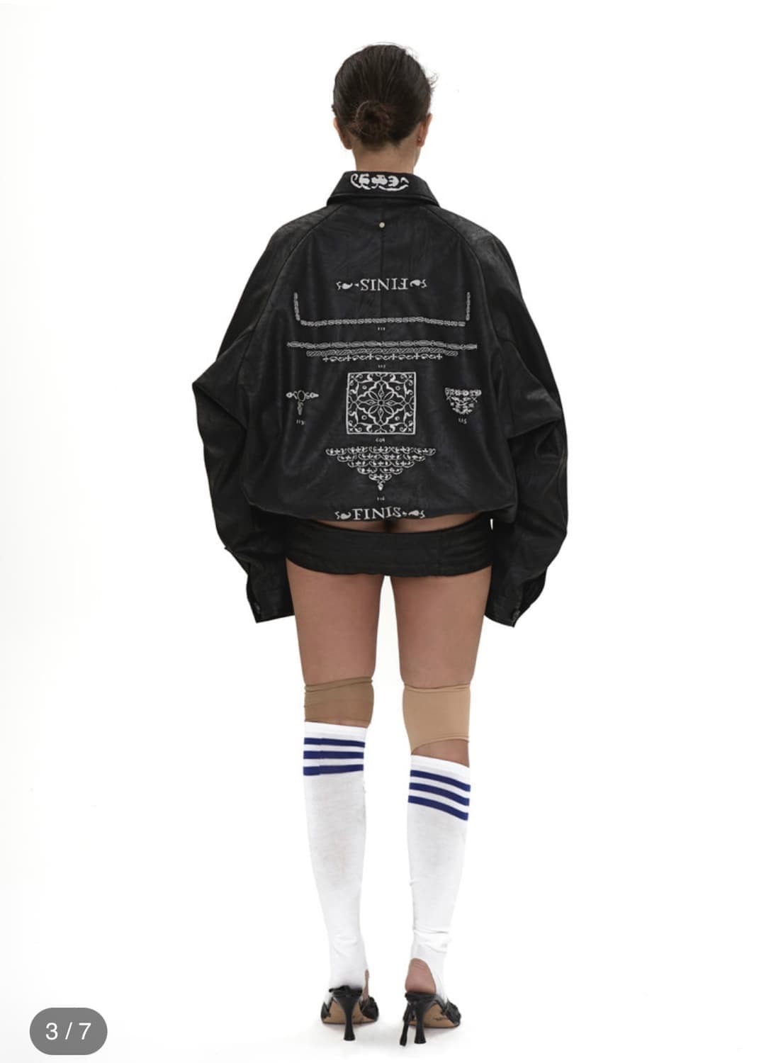 604서비스 레더 자켓 EMBROIDERED LEATHER JACKET 상품이미지4