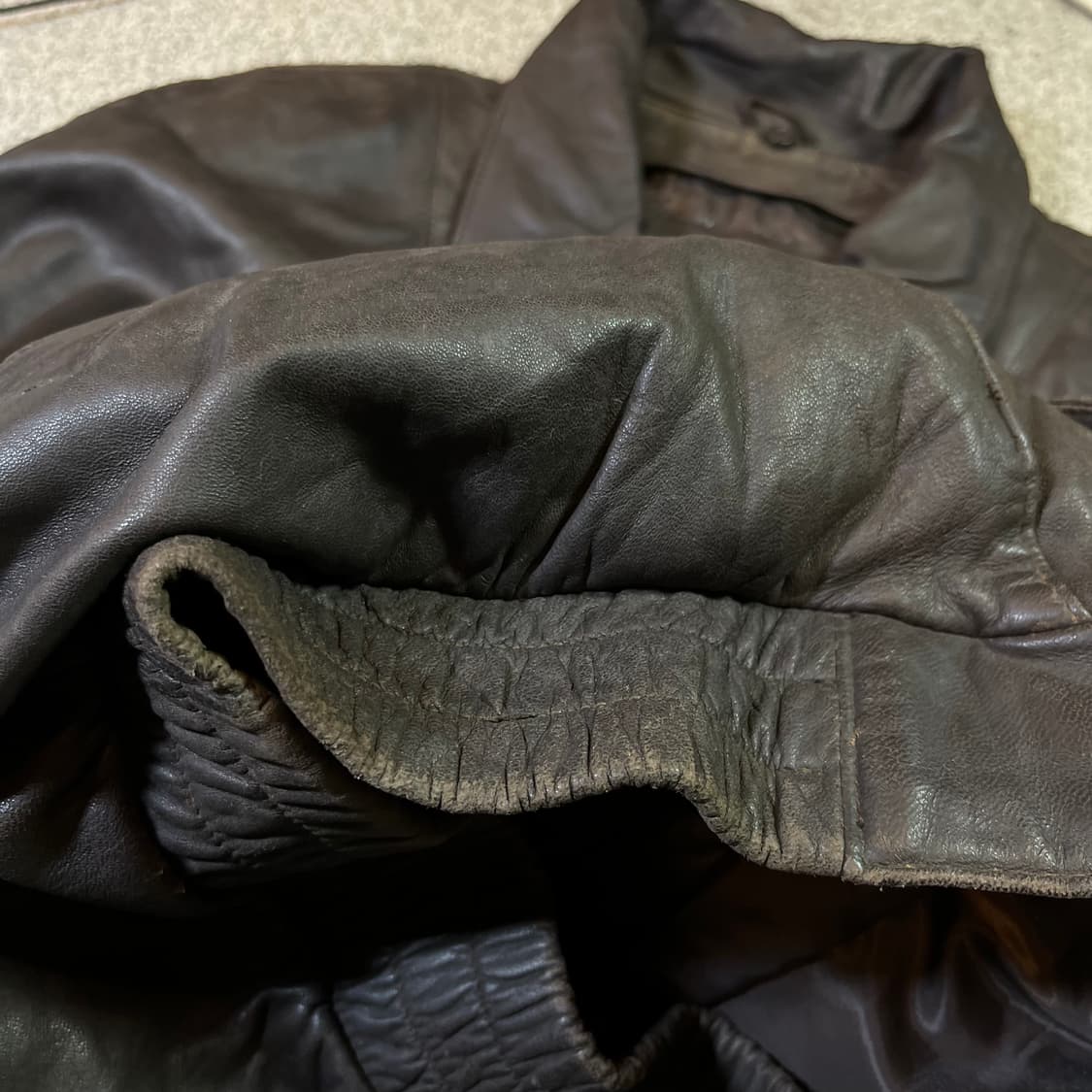 코오롱스포츠 양가죽 봄버 자켓 상품이미지6