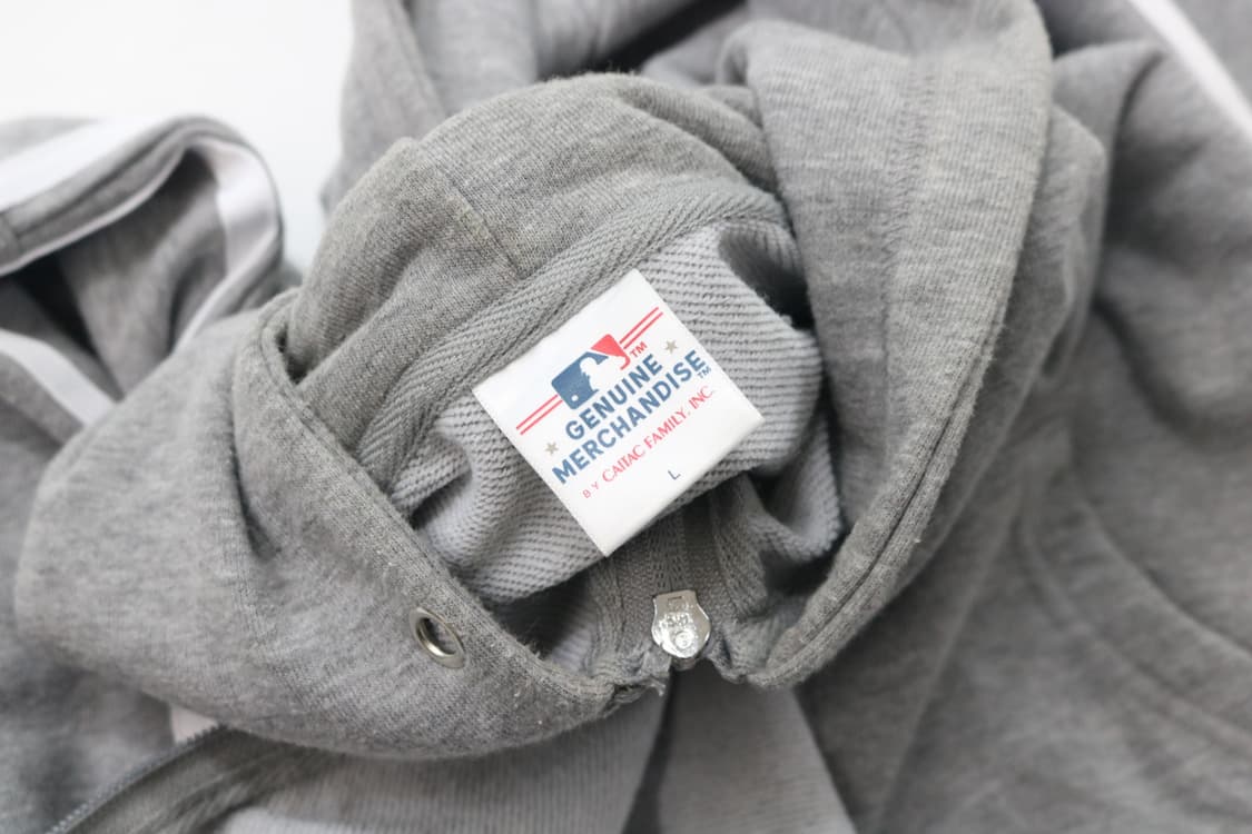 MLB 엠엘비 빈티지 뉴욕양키스 사이드라인 크롭 후드 집업 L 상품이미지7