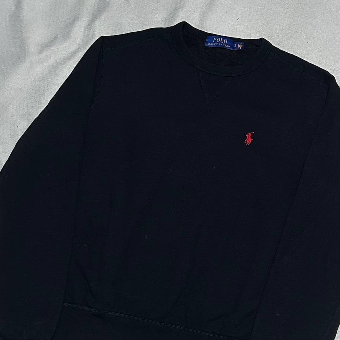 S 폴로랄프로렌 블랙 기모 맨투맨 상품이미지1