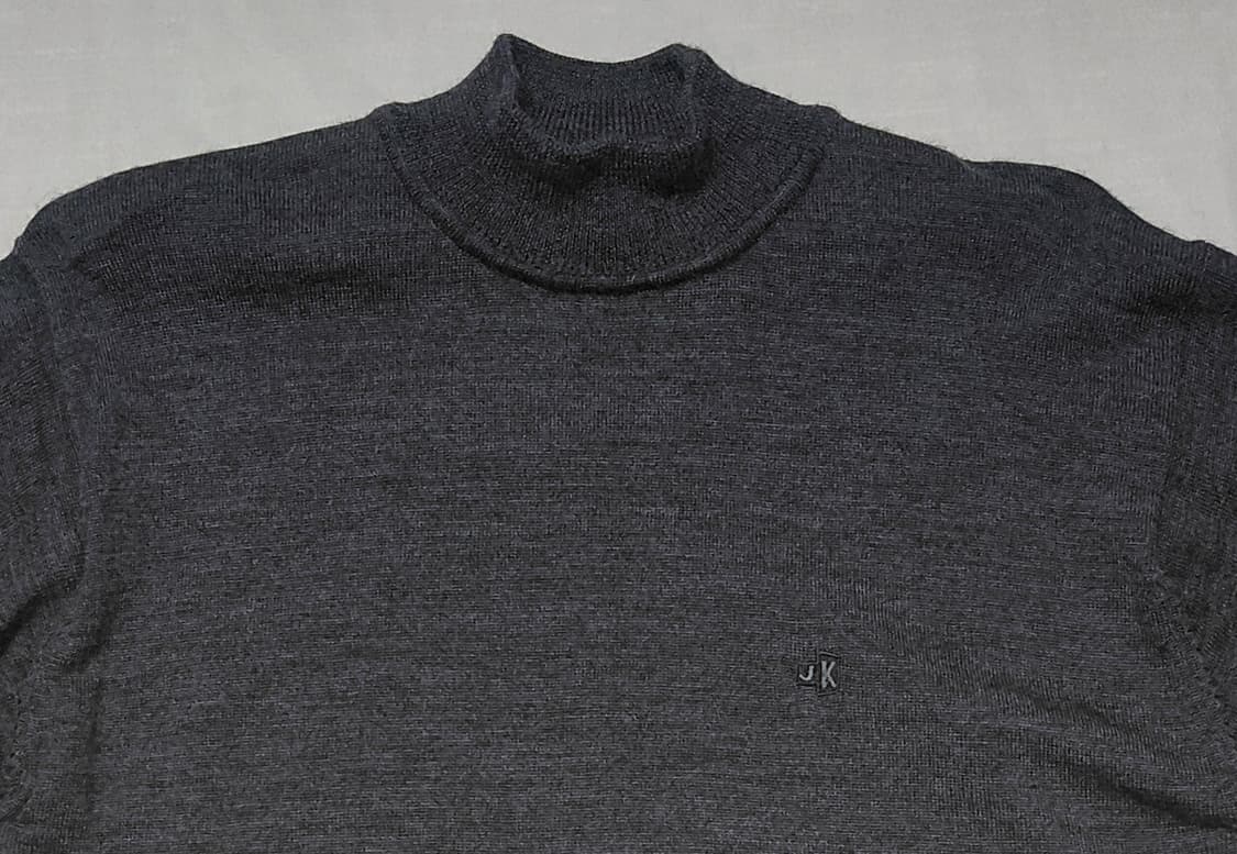 [울100%] Mr.JUNKO 미스터준코 자수 로고 모크넥 니트 (M) 상품이미지2