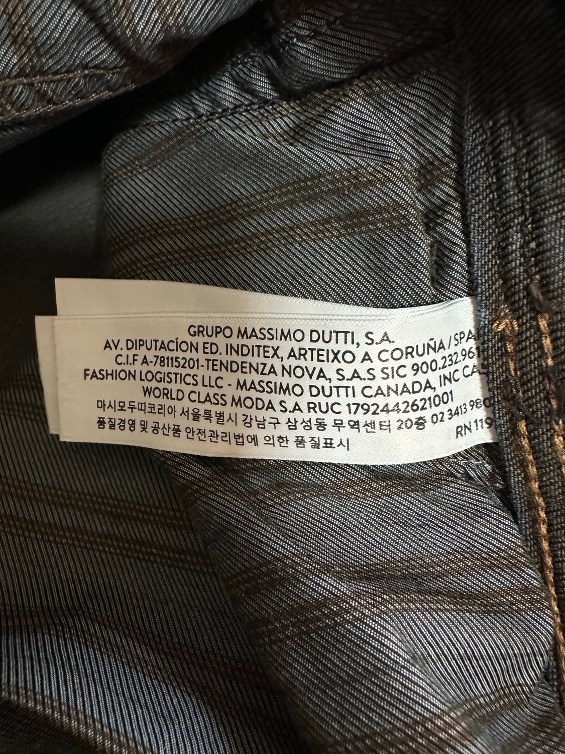 Massimo Dutti 슬림핏 남성 청바지 32 상품이미지6