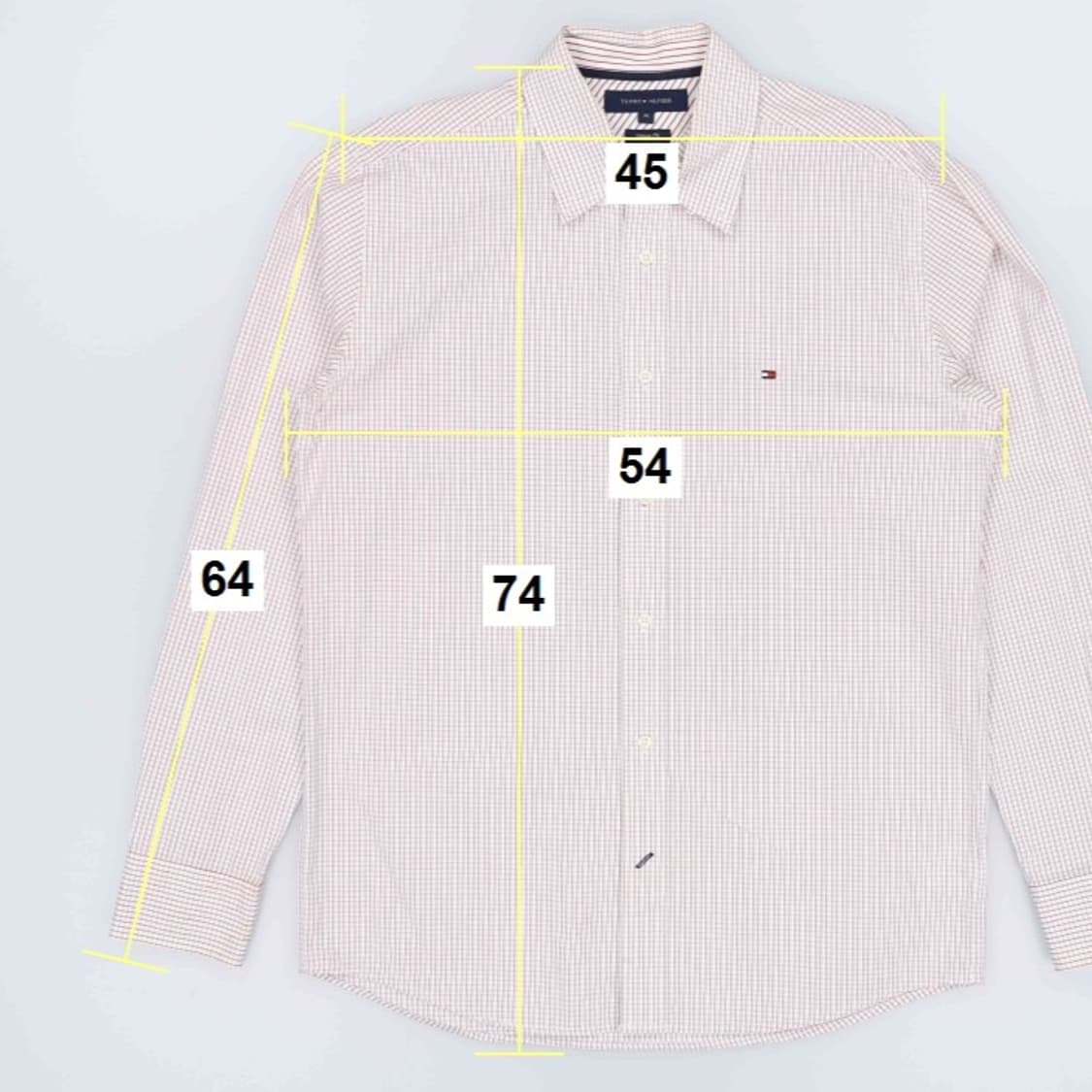 [M] 타미힐피거 빈티지핏 테터솔 체크 셔츠 남방 3928 상품이미지9