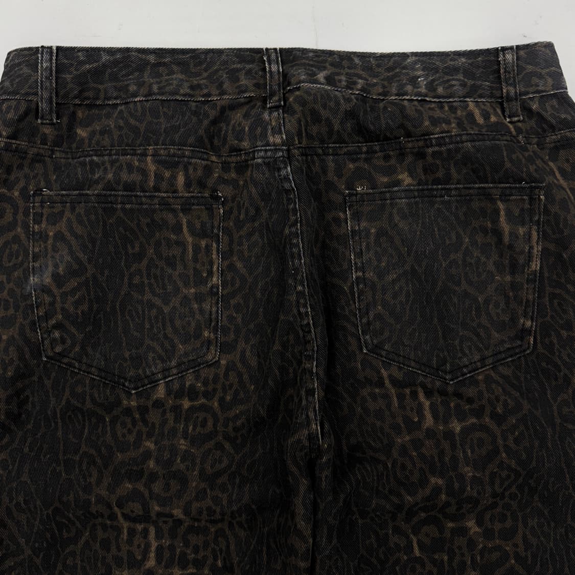 레오파드 와이드 빈티지 코튼팬츠 상품이미지6