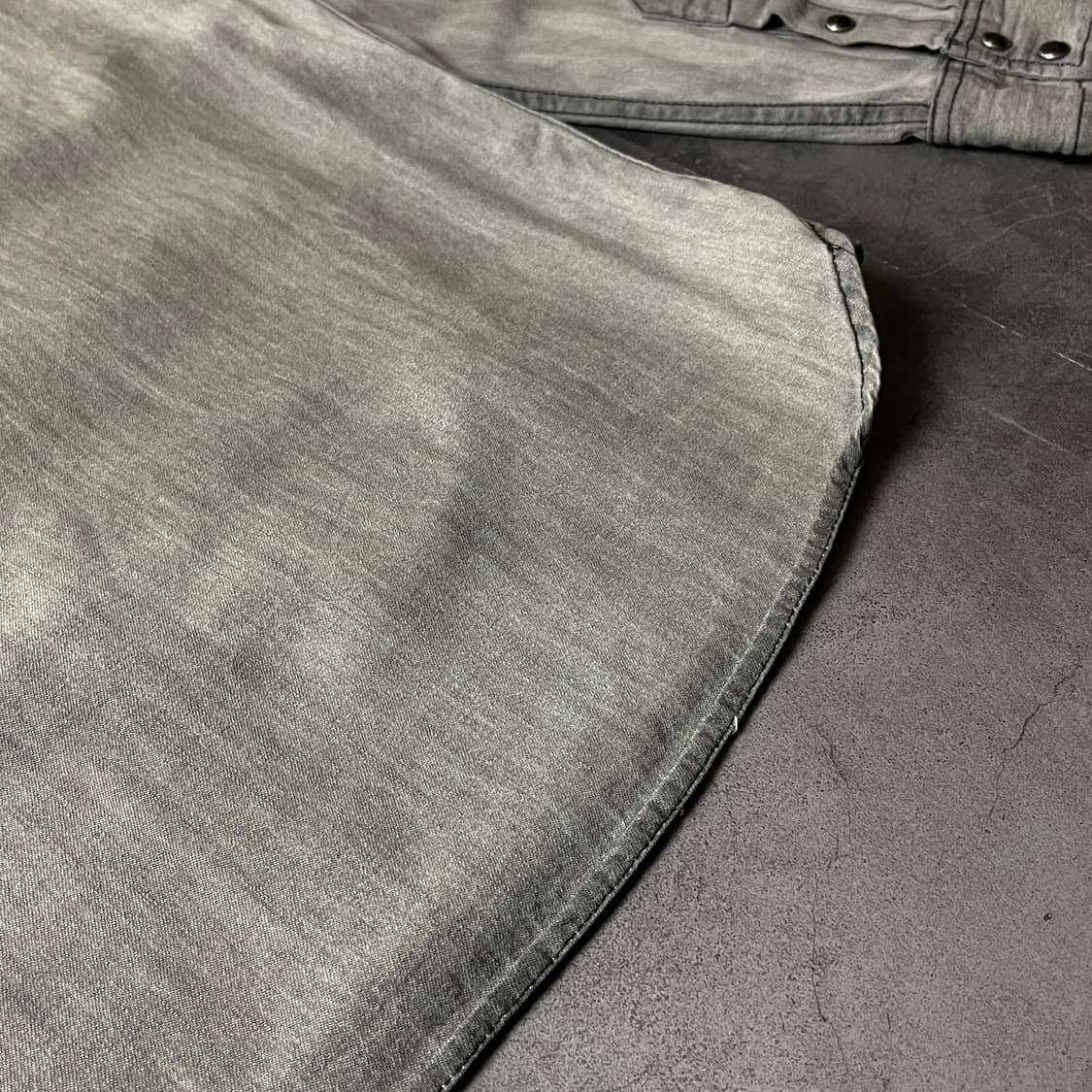 UNKNOWN 빈티지 그레이 워싱 웨스턴 코튼 셔츠 A00517 상품이미지8