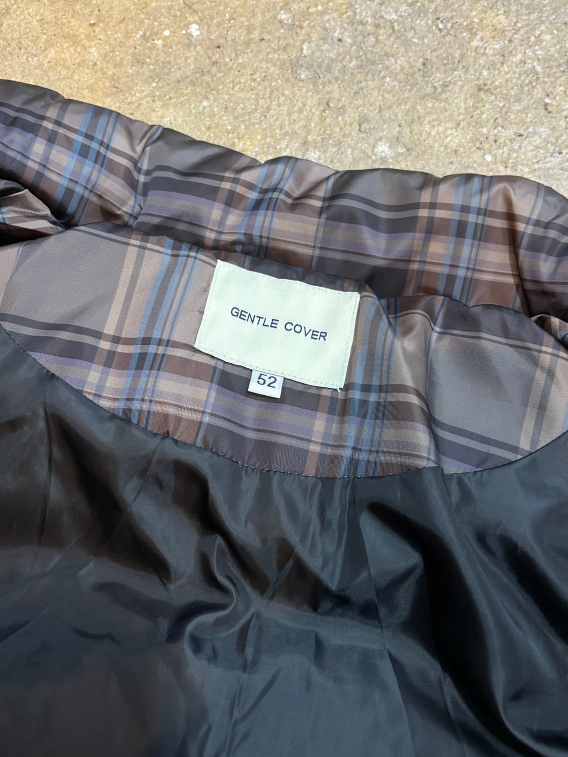 젠틀 커버 타탄 체크 패딩 상품이미지6