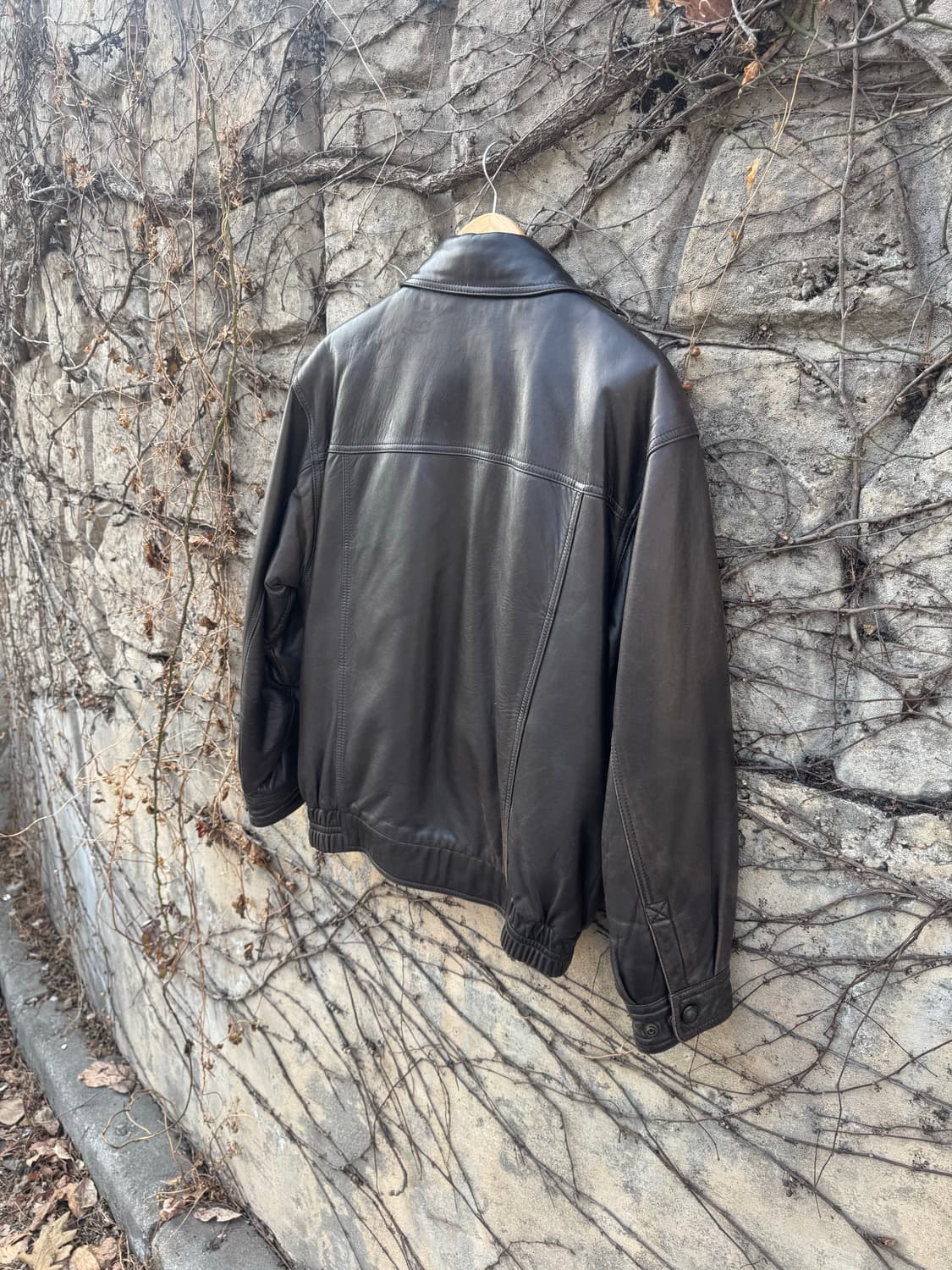 90s 런던포그 빈티지 국내생산 양가죽 레더 가죽 자켓 상품이미지4