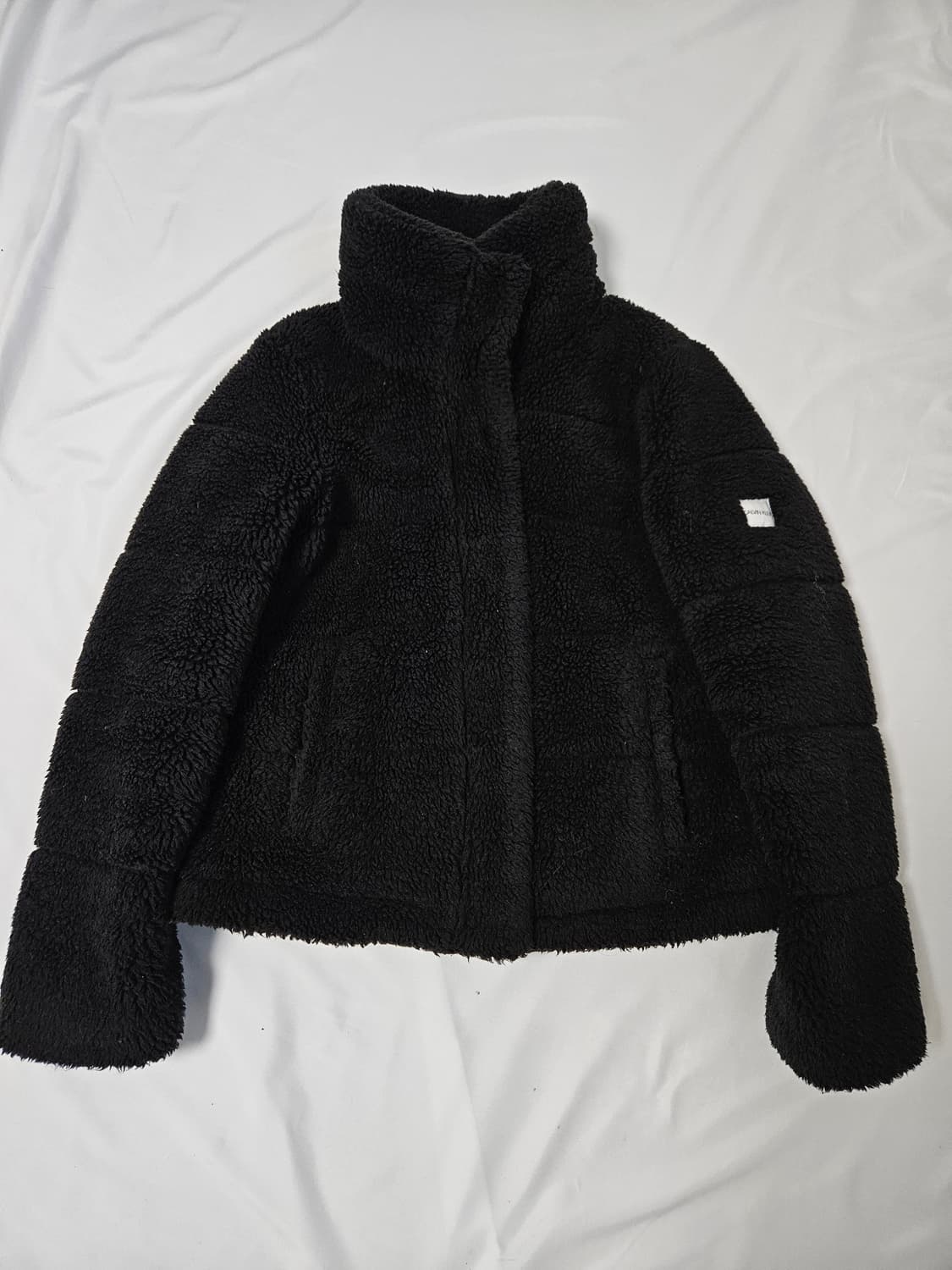 켈빈클라인 CK 하이넥 부클 후리스 플리스 쉐르파 자켓 XS 오버핏 상품이미지1