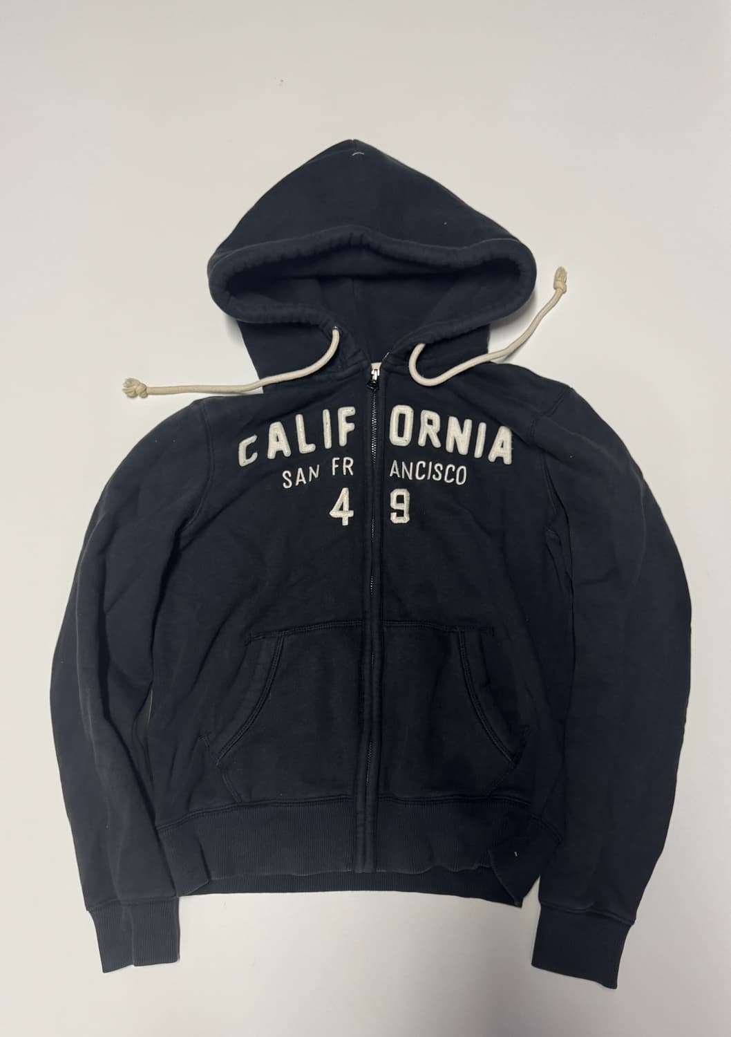 여성 후아유 스펠아웃 블랙 기모 후드집업 L 상품이미지1