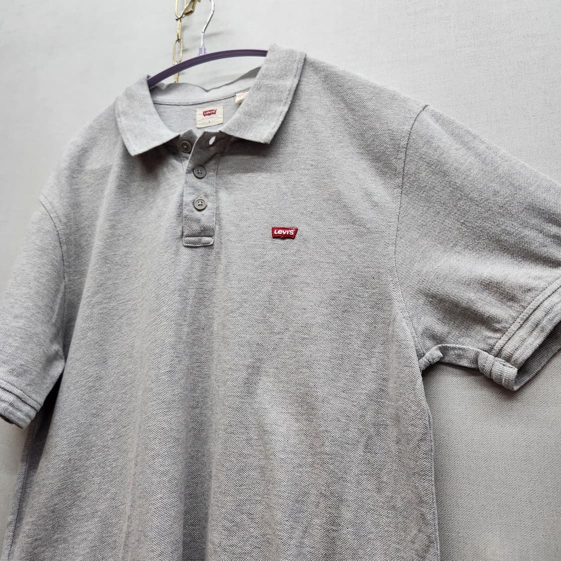 리바이스 베트윙 로고 반팔카라 L(L) 상품이미지3