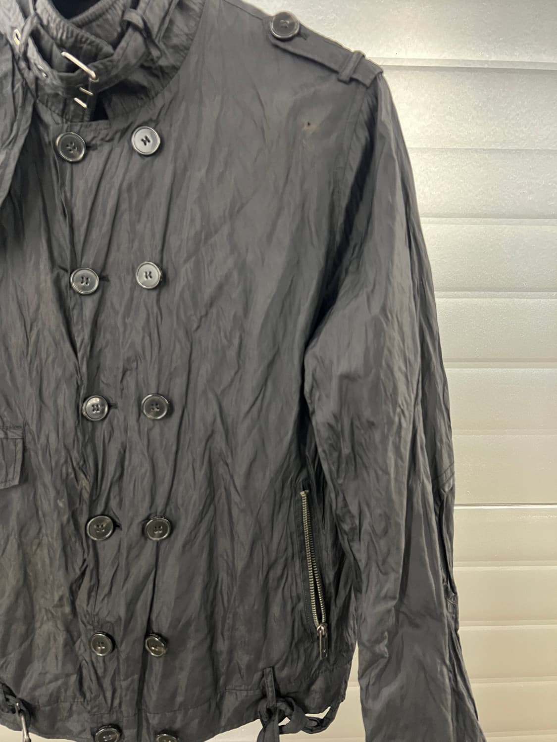 E.Z by Zegna 제냐 블랙 라이더 자켓 상품이미지3