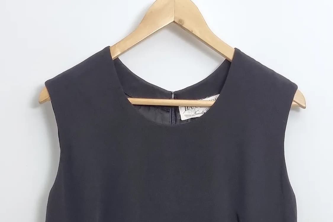 하나에 모리 블랙 고급 원피스 [44] 실크 100% 상품이미지3