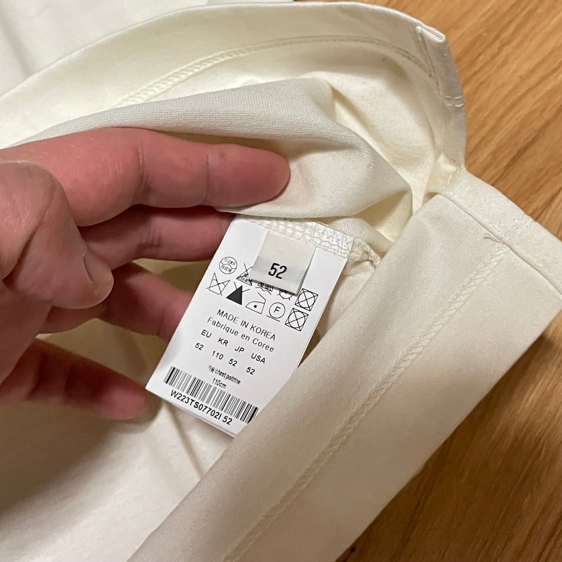 (새상품)[110] 우영미 백로고 티셔츠 52사이즈 상품이미지8