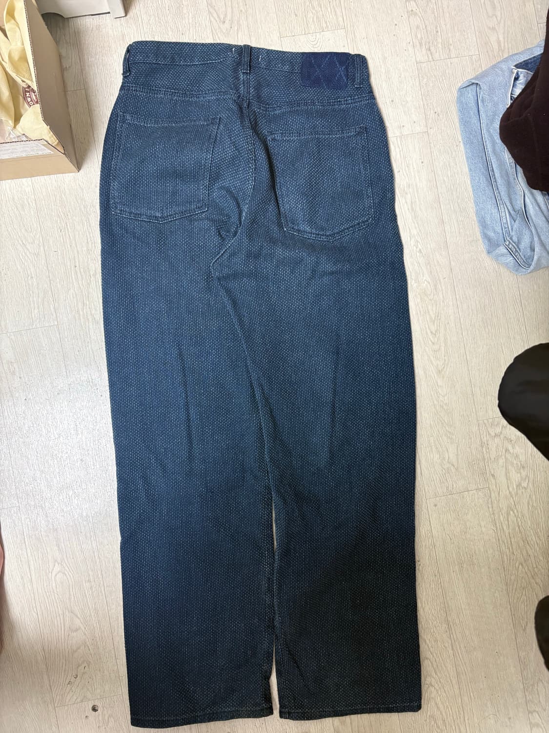 (32)(3)키바타kibata사시코 팬츠 올드블루 상품이미지6