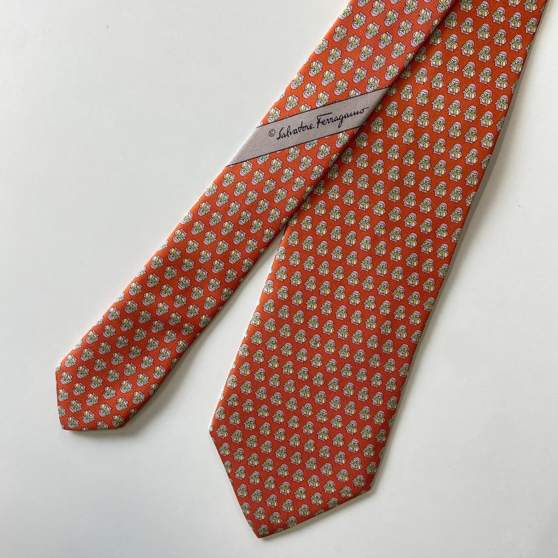 페레가모(Ferragamo) 명품 정품 넥타이 8.1cm 상품이미지2