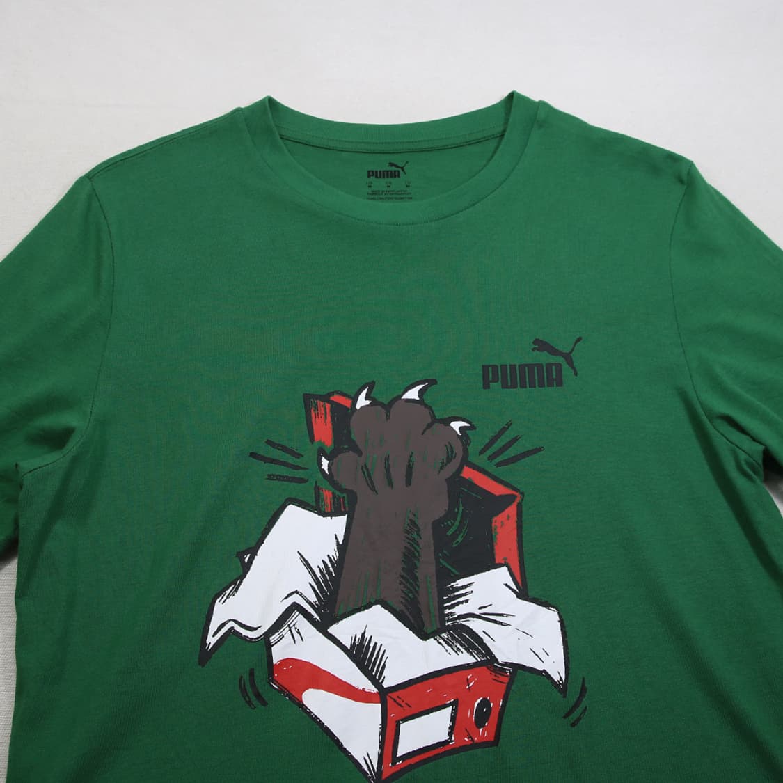 (착용컷) PUMA 프린팅 반팔 티셔츠 (남성용 98-100) 상품이미지4