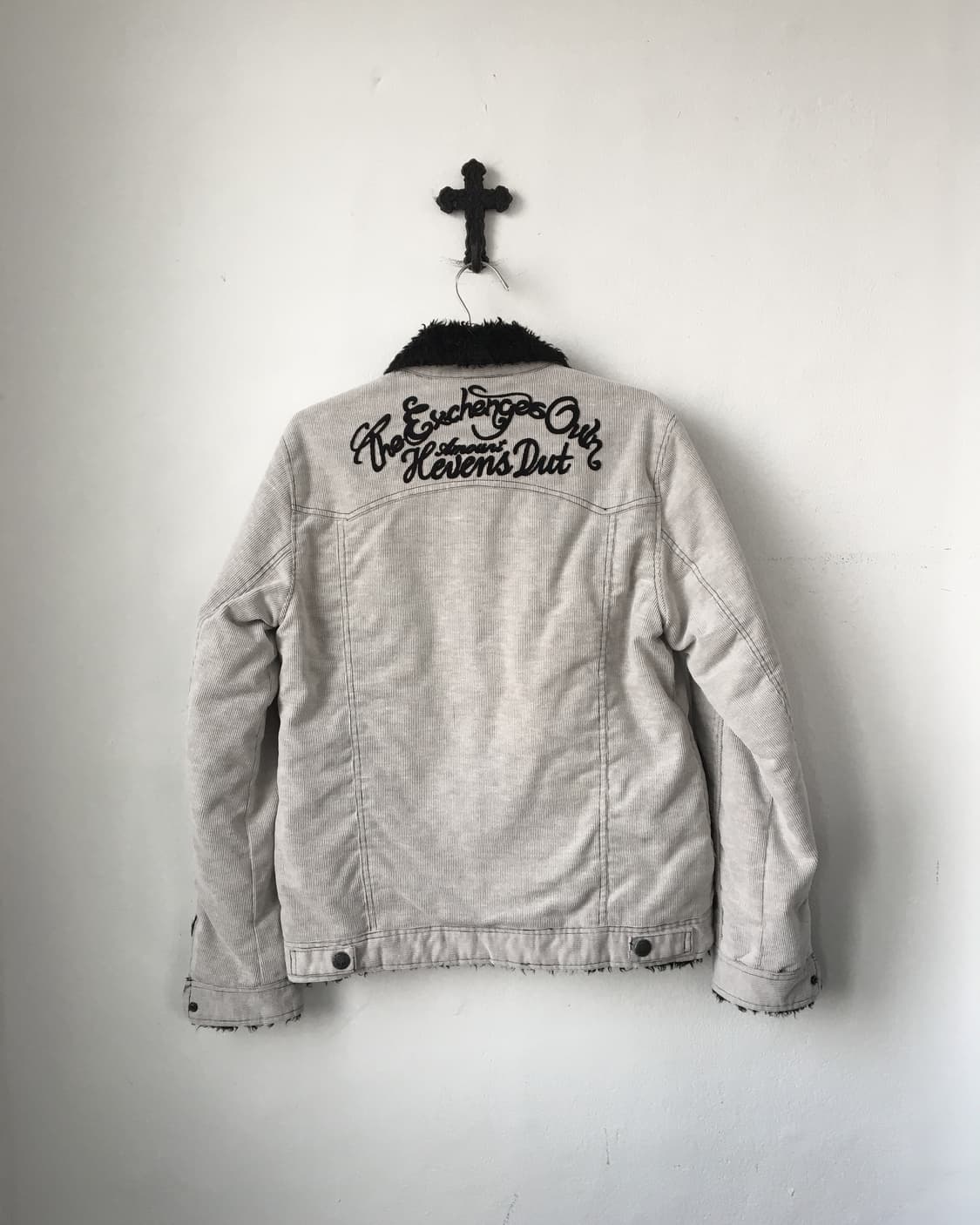 In the attic fake fur collar corduroy ja 상품이미지3