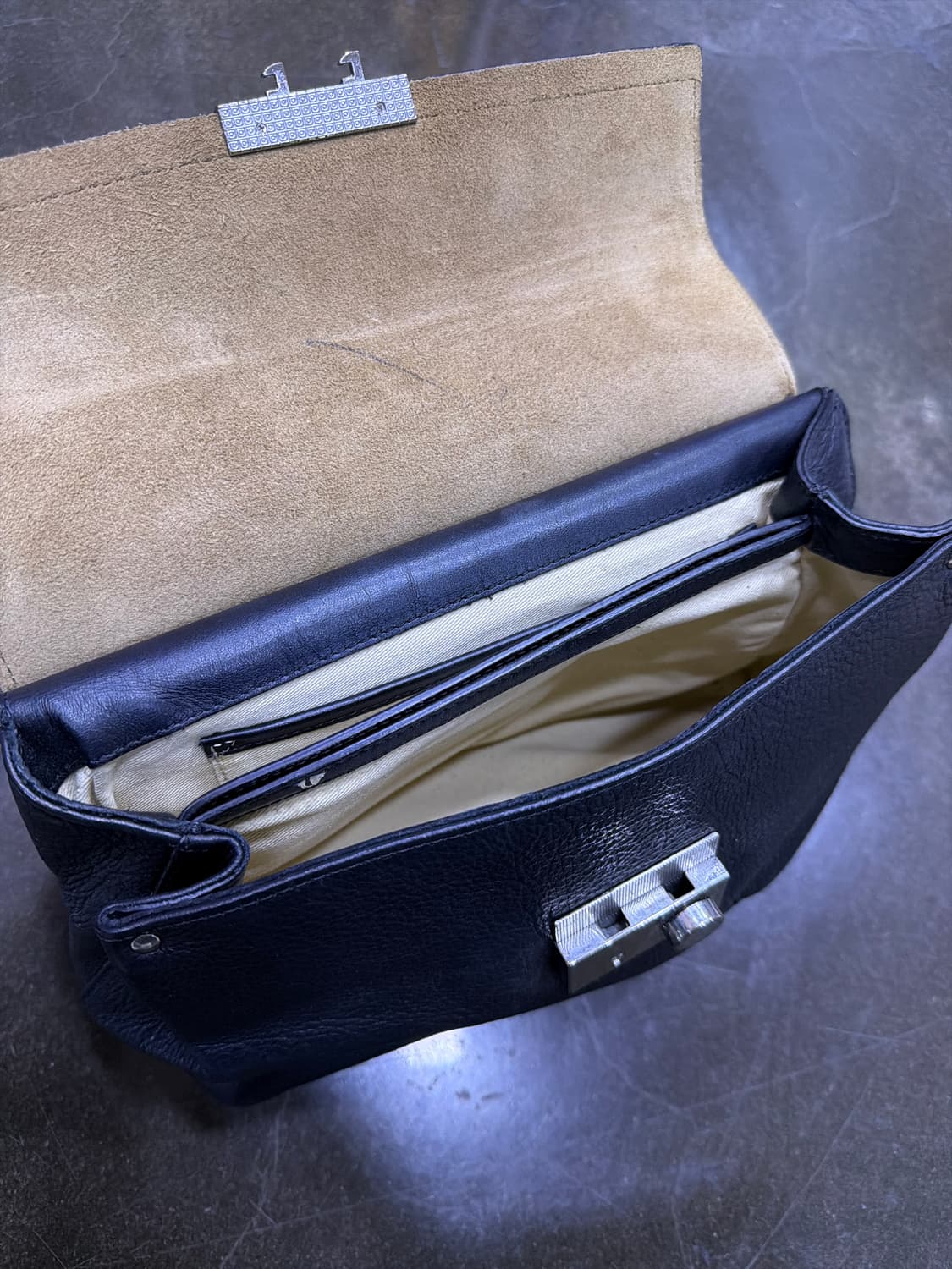 마시모두띠 소가죽 크로스백 토트 핸드백 블랙 상품이미지9