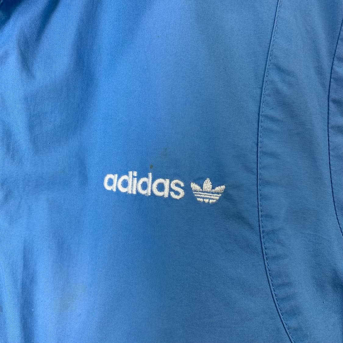 아디다스 일본버전 스카이블루 크롭 집업 자켓 상품이미지4
