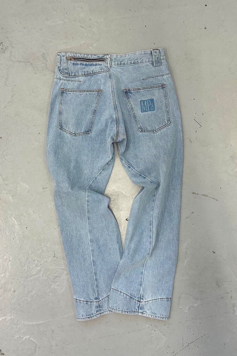 플라스틱프로덕트 드리프트 데님 팬츠 스틸 블루 S 상품이미지2