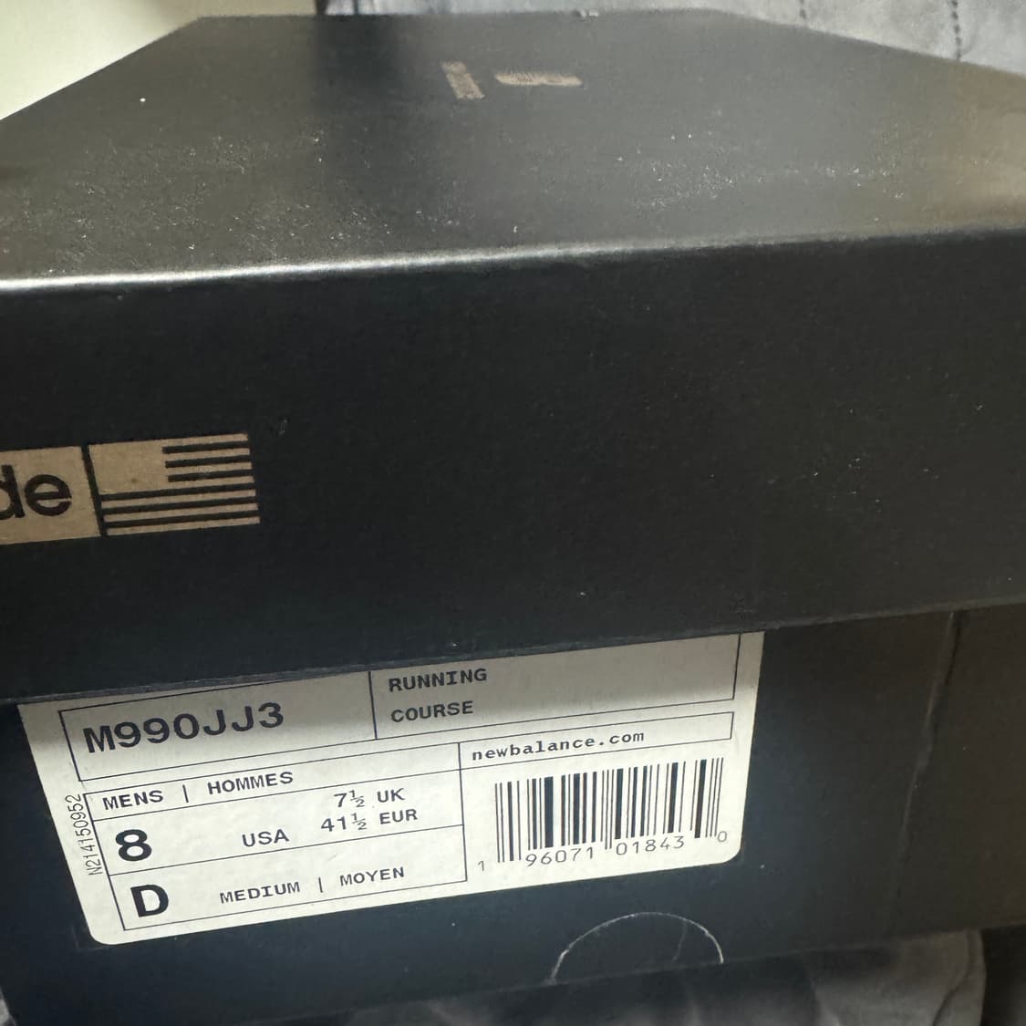 뉴발란스 990 jjjound 자운드 브라운블랙 260 사이즈 상품이미지3