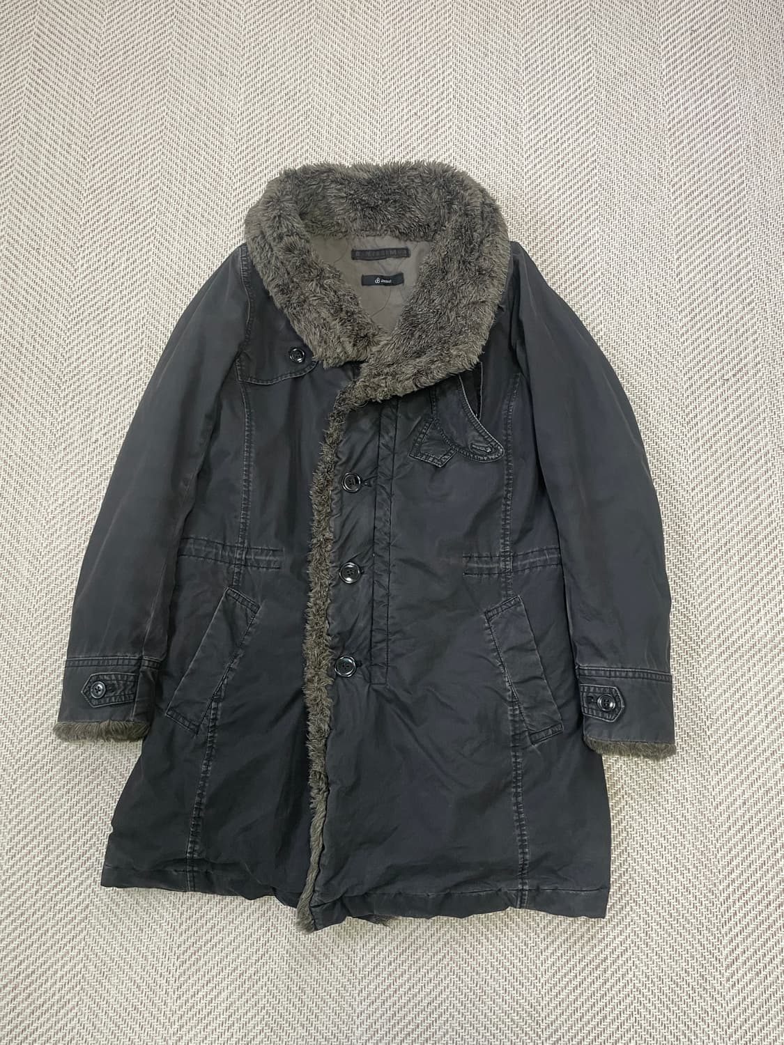 존불 퍼 트리밍 코튼 파카 코트 J03577 상품이미지1