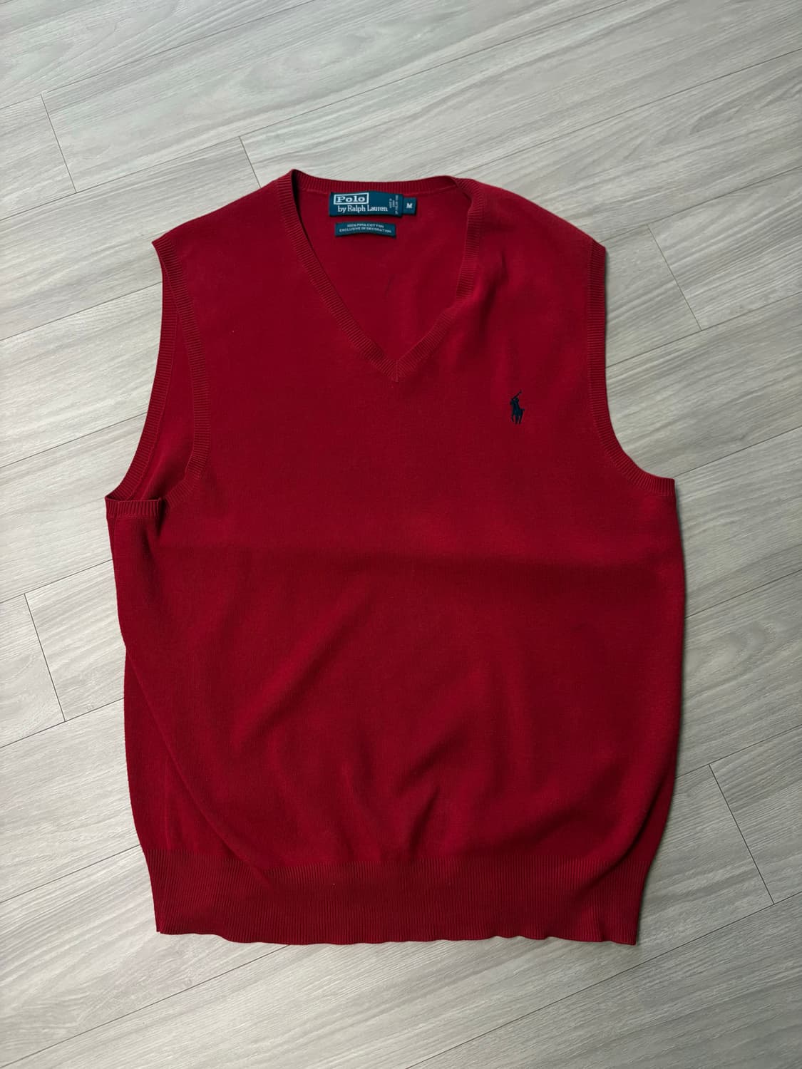 폴로 니트 조끼 m 상품이미지1