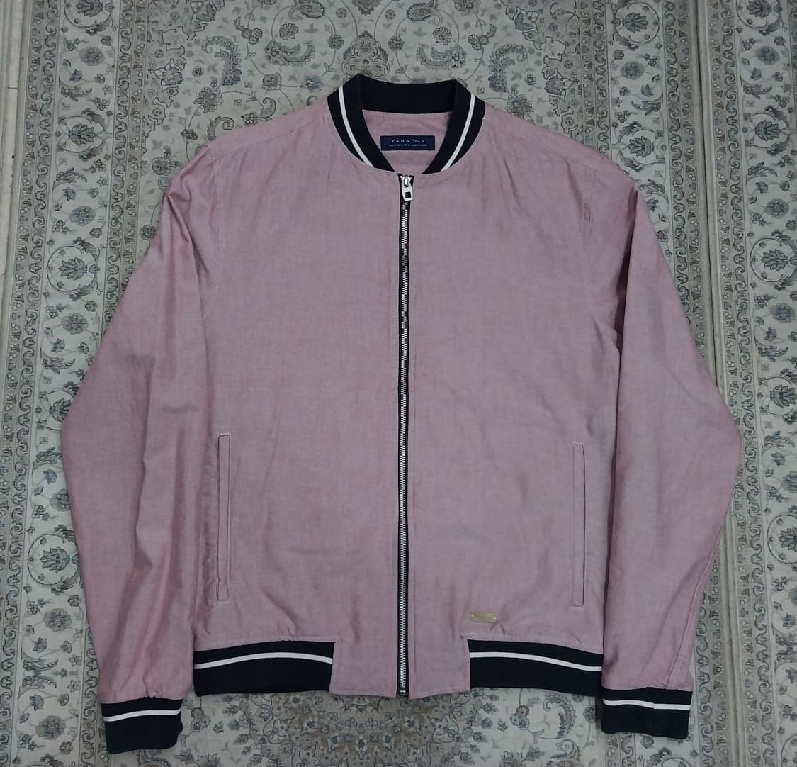 ZARA MAN 핑크색 봄버 자켓 M 상품이미지1